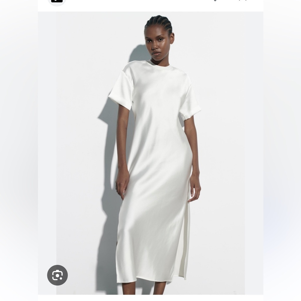 Nwt zara satin midi Elegant Dress